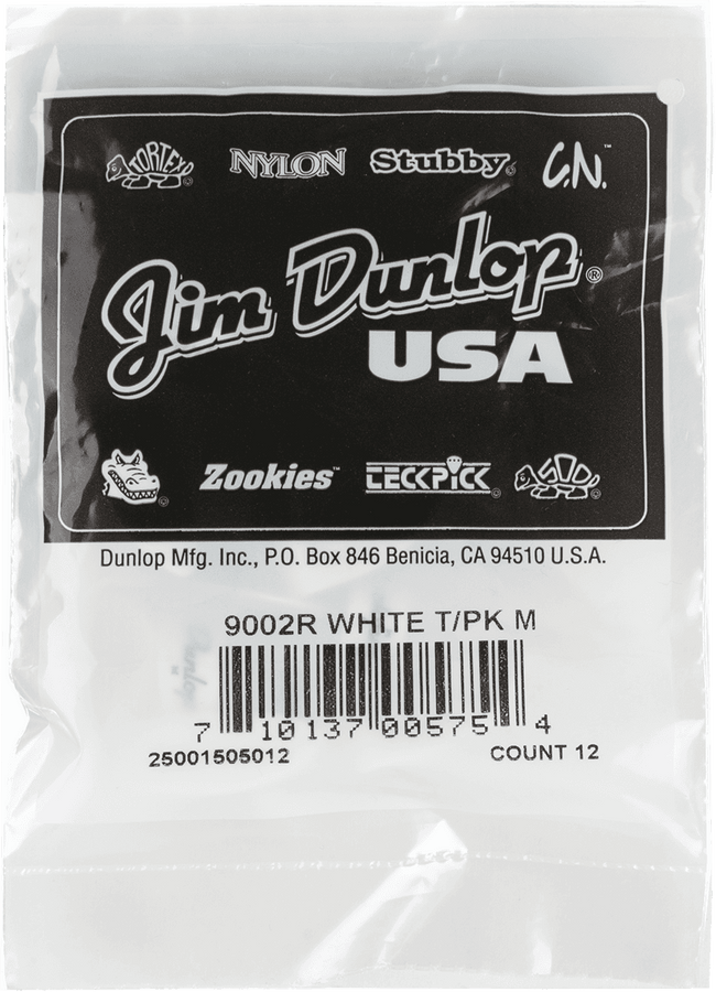12 x Thumbpick White Medium