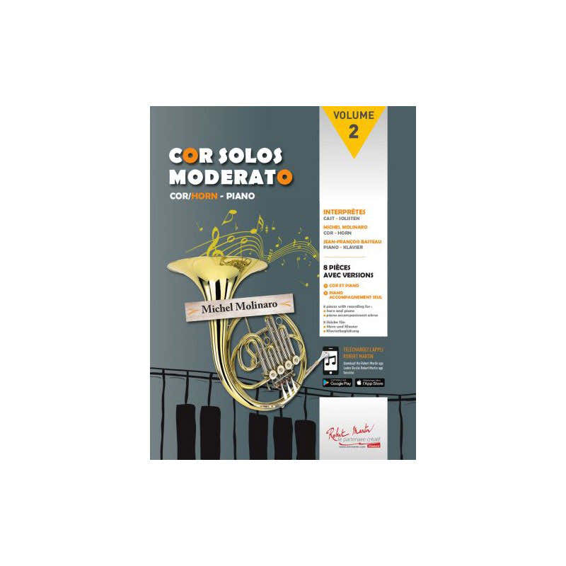 Robert Min Molinaro - Cor Solos Moderato Vol.2 - Cor Piano