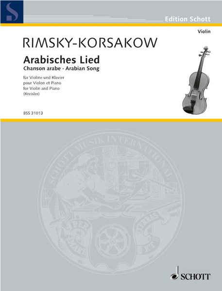 RIMSKY-korsakov Nikolai - Arabian Song - Violin And Piano