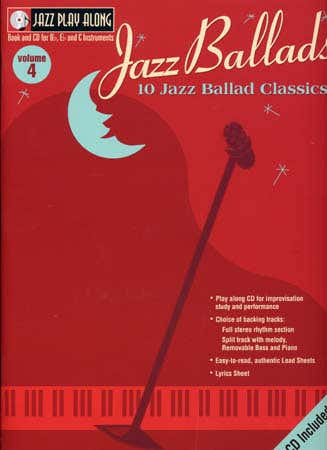 JAZZ PLAY ALONG VOL.04 JAZZ BALLADS BB EB C INST. CD