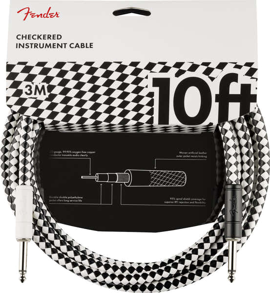 PRO 10' CHECKBOARD INSTRUMENT CABLE
