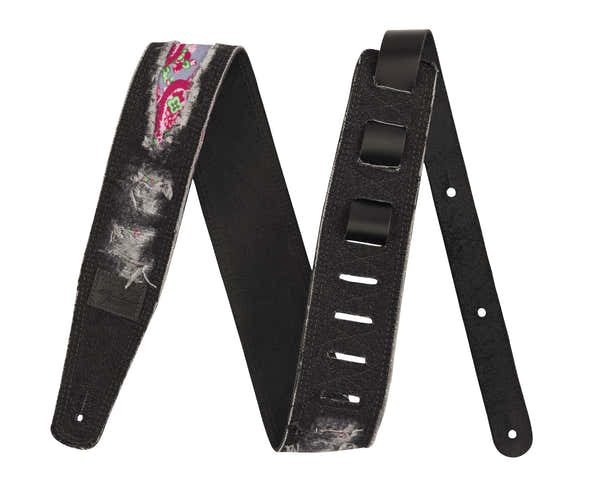 X Wrangler Correa de denim desgarrado Negra