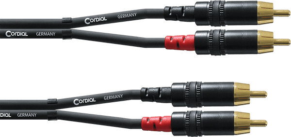 Cordial Cable de Audio Doble RCA 6 M