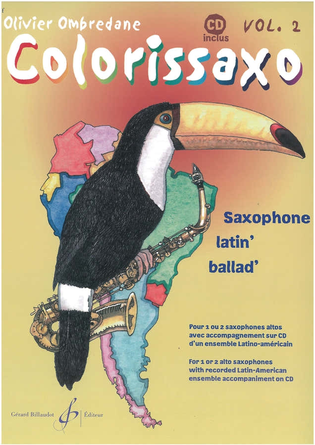 Ombredane Olivier - Colorissaxo Volume 2 + CD - 1 Ou 2 Saxophone