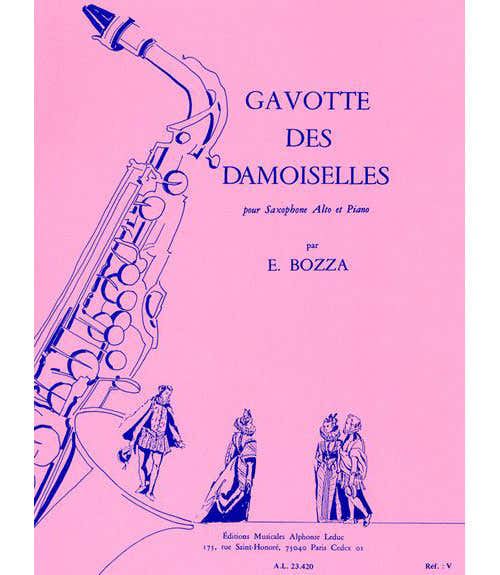 BOZZA E. - GAVOTTE DES DEMOISELLES - SAXOPHONE MIb ET PIANO