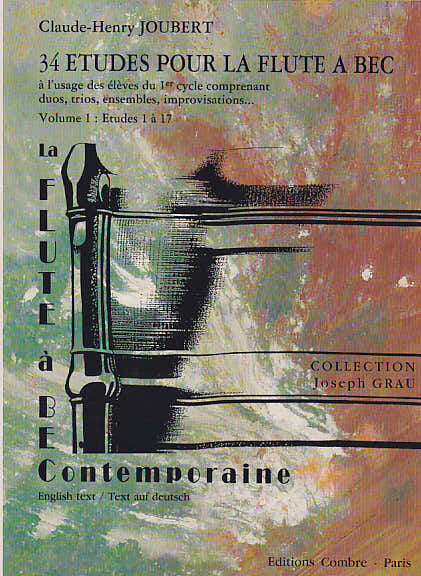 Joubert C.H. - 34 Estudios para Flauta de Pico Vol.1 : Estudios 1 a 17