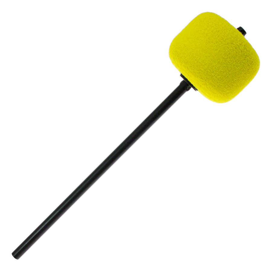 206cky Maza de pedal de bombo Fieltro Amarillo Varilla Negra