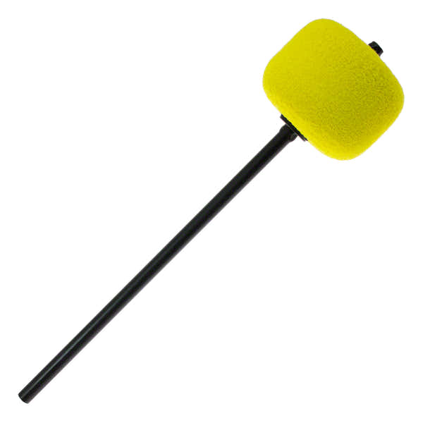 206cky Maza de pedal de bombo Fieltro Amarillo Varilla Negra