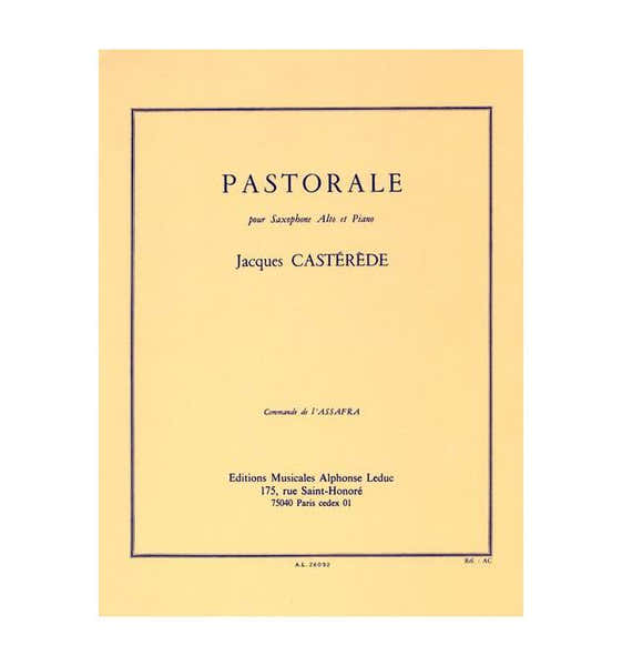 Casterede Jacques - Pastorale - Saxophone & Piano