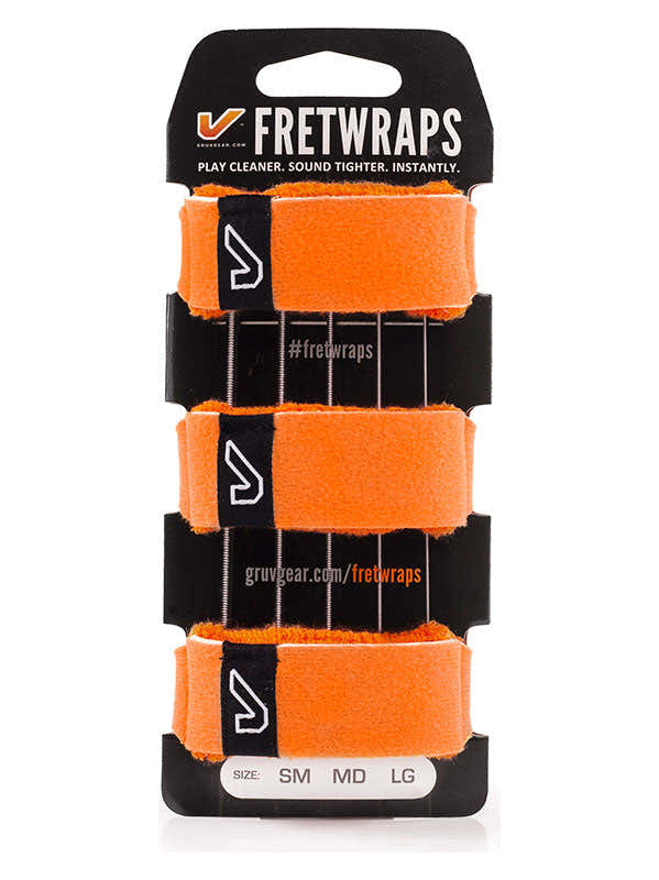 FretWraps Paquete de 3 Naranja brillante - Mediano