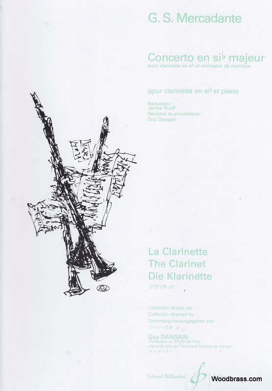 Mercadante G.S. - Concerto En Si B Majeur - Clarinette