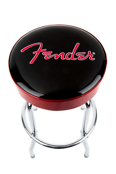 Taburete de bar con logo Red Sparkle negro Red SPARKLE-cromo 30"