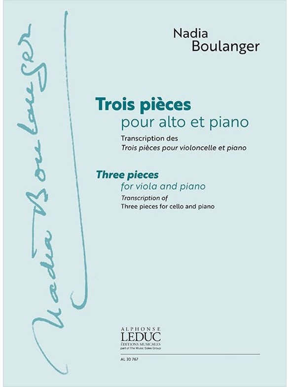 Boulanger Nadia - Trois Pieces Pour Alto et Piano