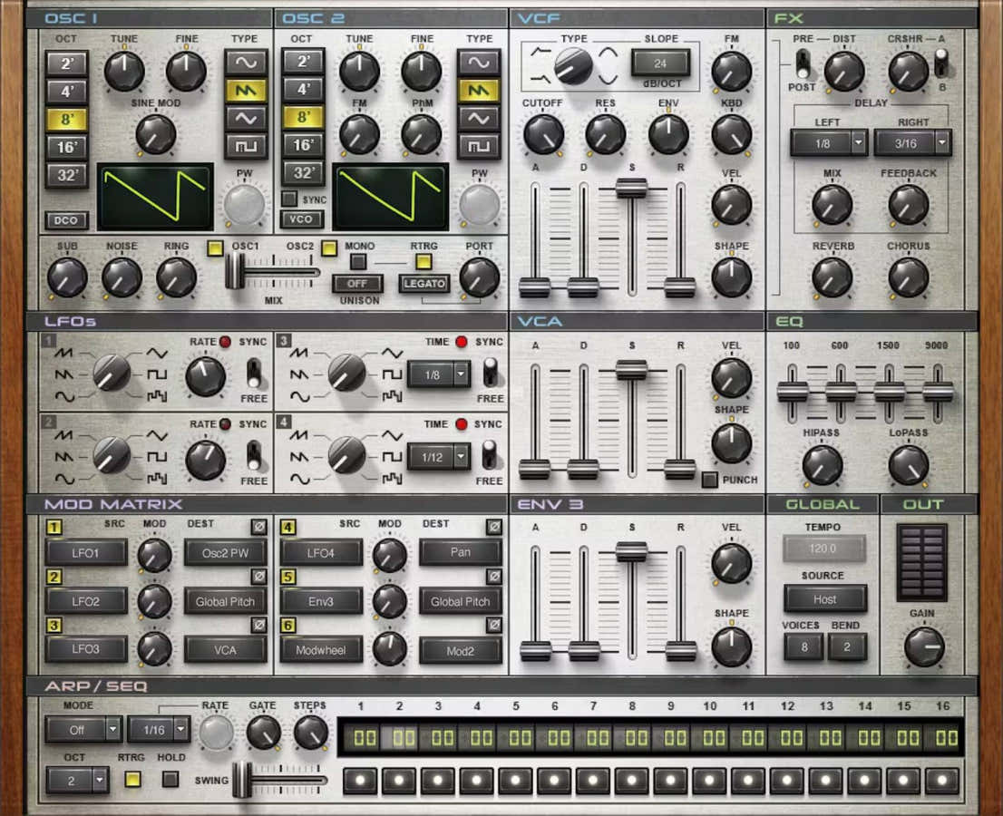 Element 2.0 Sintetizador analógico virtual