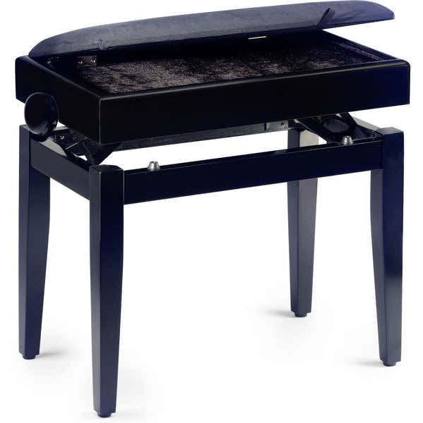 Stagg PB55 BKM VBK Banco para teclado, negro mate