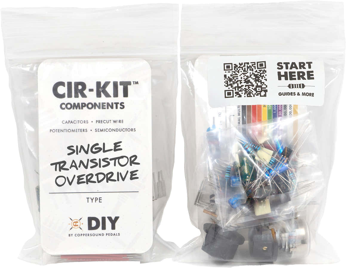 Cir-Kit bolsa de componentes Overdrive de un solo transistor