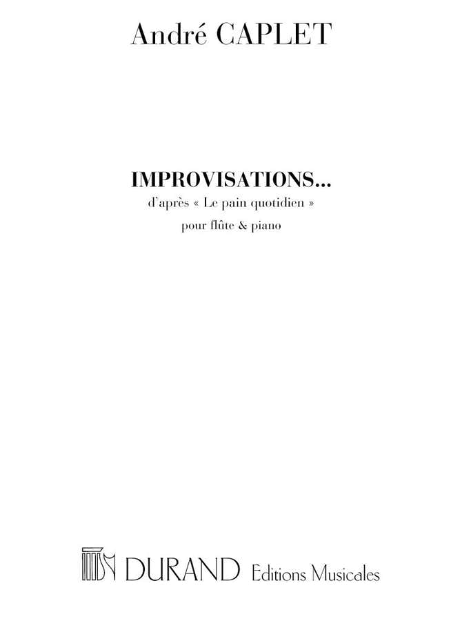 CAPLET - IMPROVISATIONS - FLUTE