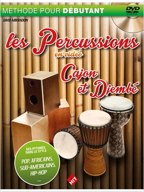 Mirandon D. - Percusión en vídeo Libro + DVD - Djembé y cajón