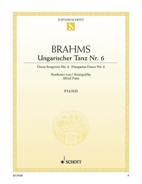 Brahms - Hungarian Dance No. 6 - Violoncelle et Piano