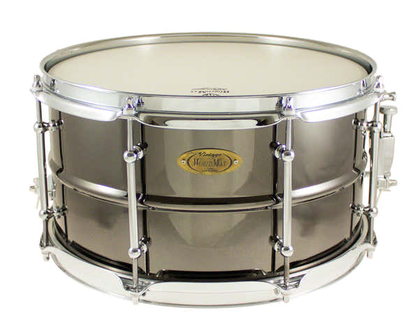 Worldmax BK-7013SH - BLACK DAWG 13" X 7" SNARE DRUM - BRASS SHELL