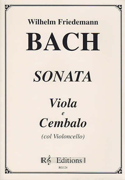 Bach Wilhelm Friedemann - Sonata - Viola E Cembalo (col Violoncello)