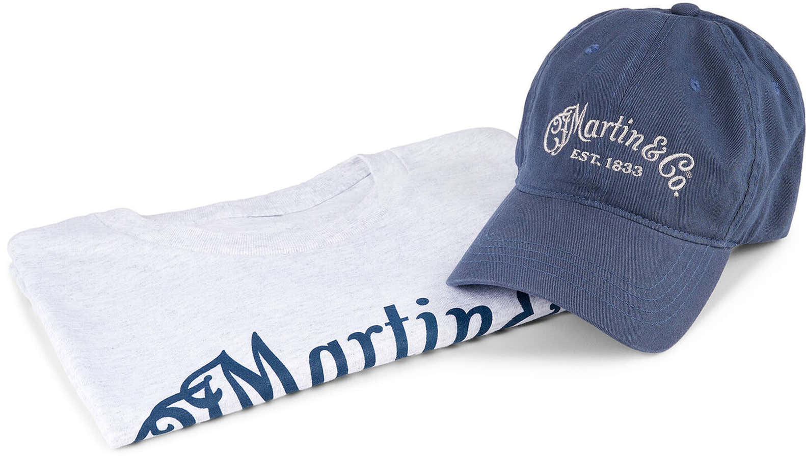Pack Camiseta + Gorra, gris y azul M