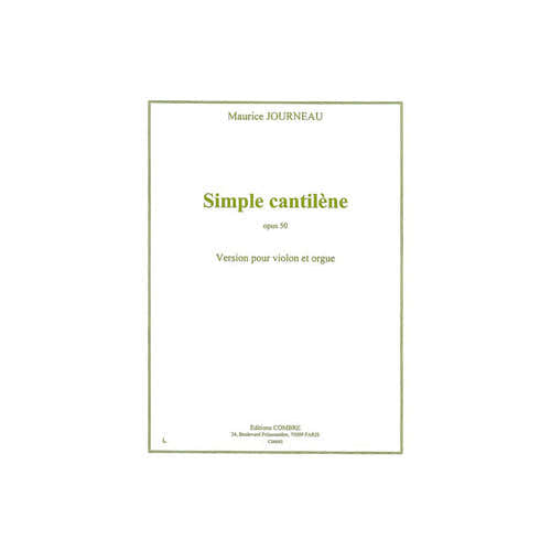 Journeau - Simple Cantilène Op. 50 - Violín y Órgano