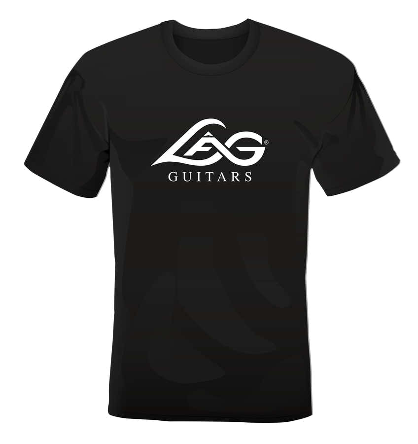 Camiseta LÂG Negra Logo Blanco L