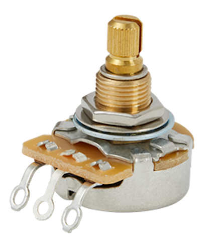 PARTS 500K OHM AUDIO TAPER POTENTIOMETER SHORT SHAFT