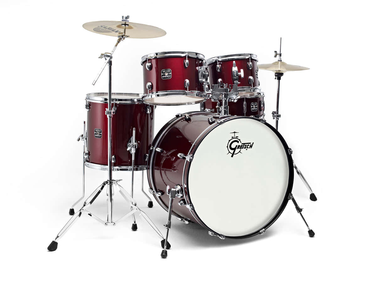 GE1-E605TK-WR- NEW ENERGY FUSION 20" WINE RED + PLATOS PAISTE 101 2 PACK