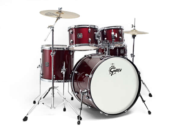 Gretsch Drums GE1-E605TK-WR- NEW ENERGY FUSION 20" WINE RED + PLATOS PAISTE 101 2 PACK