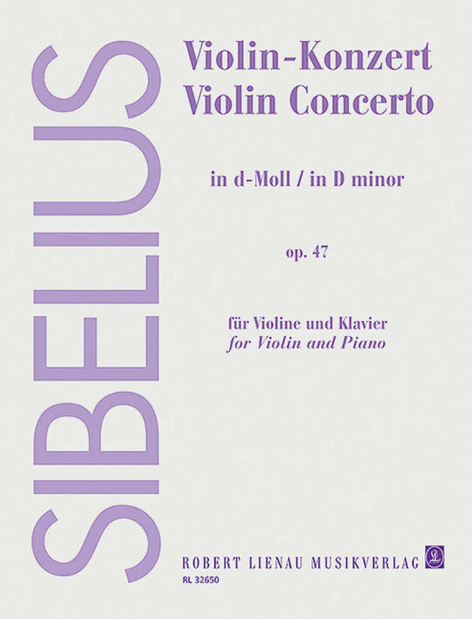 Sibelius J. - Concierto para violín en re menor Op.47 - Violín y piano