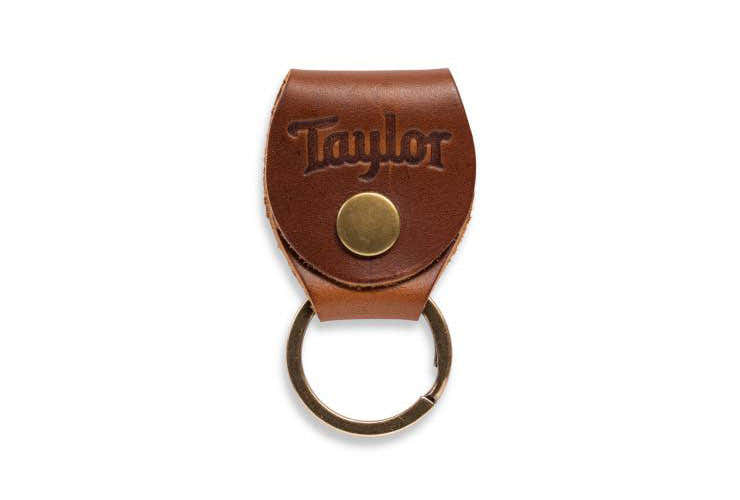 KEY RING W/PICK HOLDER - MEDIUM BROWN NUBUCK
