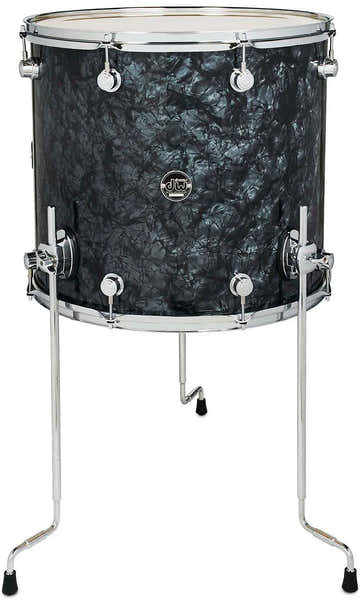 DW Drum Workshop FLOOR TOM 18X16" PERFORMANCE FINISH PLY / SATIN OIL BLACK DIAMOND