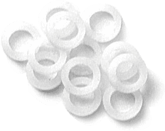 NLW12B-12 - 12 BLACK NYLON WASHERS