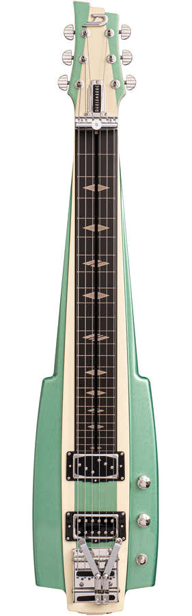 Lap steel Fairytale verde puerto y blanco