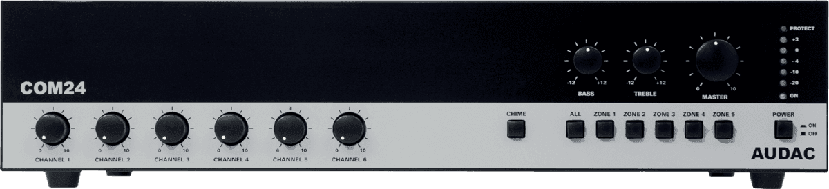 Mezclador AMP. 6 IN 240W/100V
