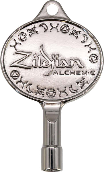 Zildjian ZXDK0011 Llave De Afinación De Batería Cromado Negro Con Logotipo Alchem-E