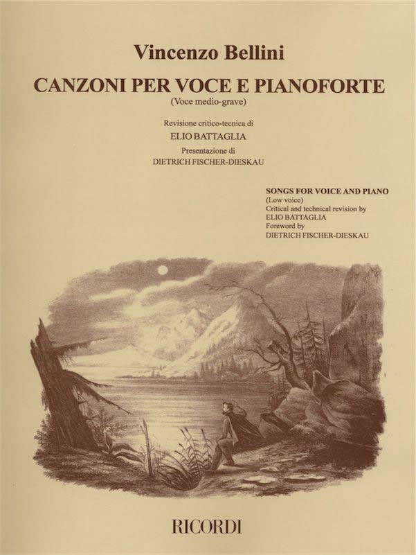 BELLINI V. - CANZONI PER VOCE E PIANOFORTE: VOL. 2 - VOCE MEDIO-GRAVE