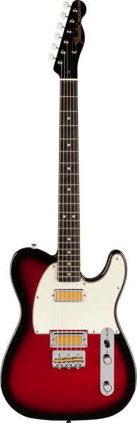 Telecaster Gold Foil EBO Degradado rojo manzana acaramelada