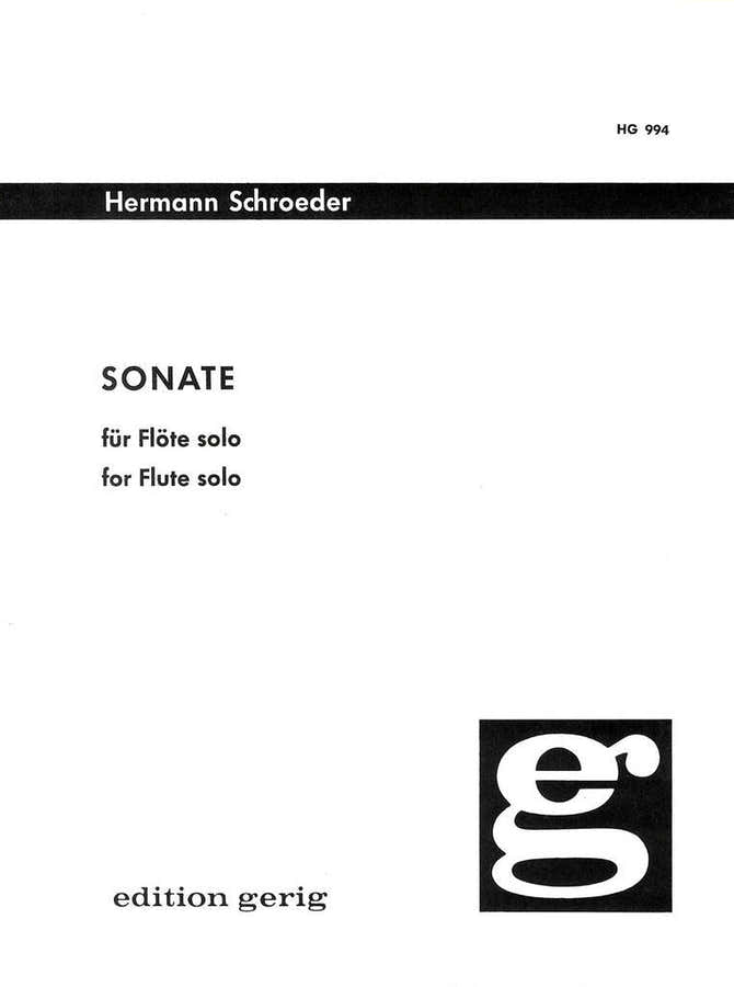 Schroeder Hermann - Sonate - Flute