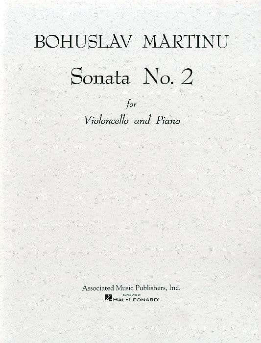 Martinu Bohuslav - Sonate N°2 - Violonchelo y Piano