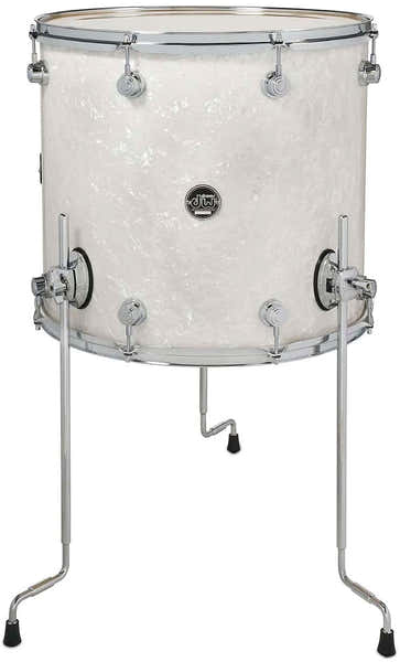 DW Drum Workshop FLOOR TOM 18X16" PERFORMANCE FINISH PLY / SATIN OIL WHITE MARINE PEARL