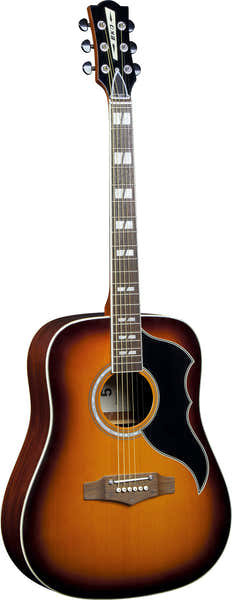 Eko Ranger Vi EQ Reedición Vintage Dreadnought Honey Burst