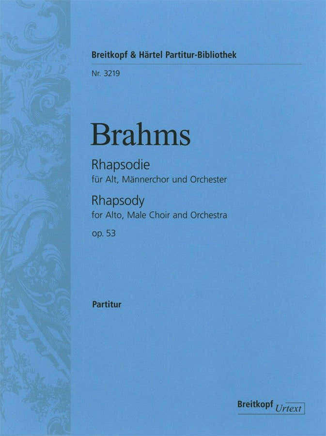Brahms Johannes - Rhapsodie Op. 53 - Alto Voice Choir Orchestra