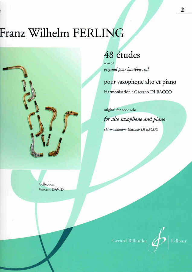 Ferling F.W. - 48 Etudes Op.31 Vol.2 - Saxophone Alto & Piano