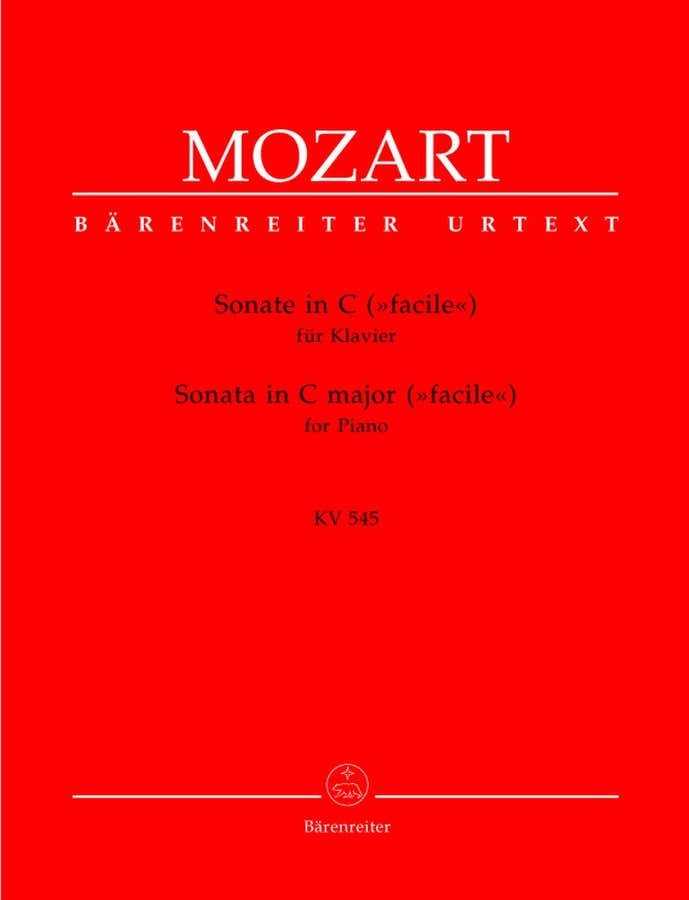 Mozart W.a. - Sonate "facile" KV 545 En Do Majeur - Piano