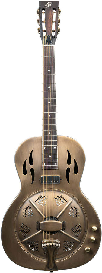 Americana 4/4 Guitarra resonadora + funda de transporte profesional