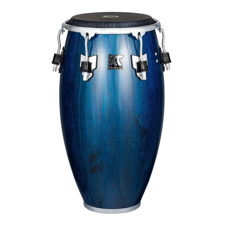Artist Series William Kachiro Conga 11 3/4" /REMO® Black Calfskin Skyndeep Heads - Blue Wave