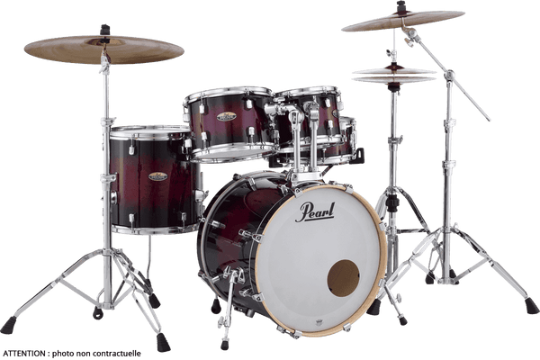 Pearl Decade Maple Stage 22 Rojo degradado